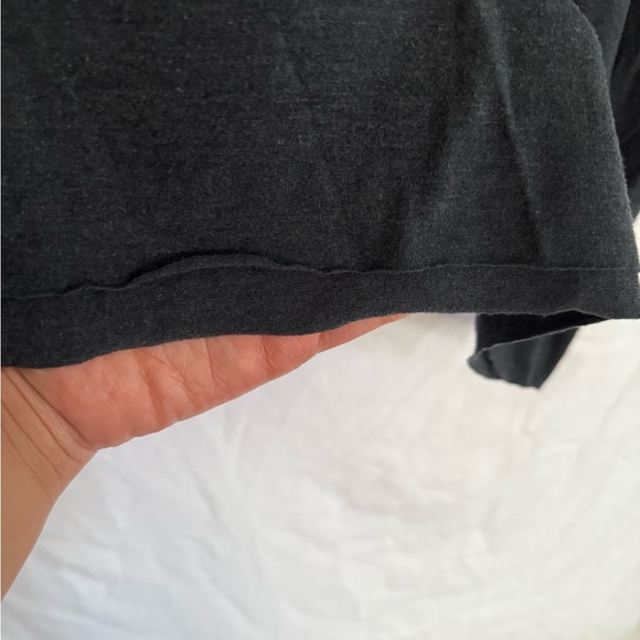 Aviator Nation L Heart Embroidered T-Shirts Set of 2 cotton Cropped Boxy raw hem - Picture 16 of 16